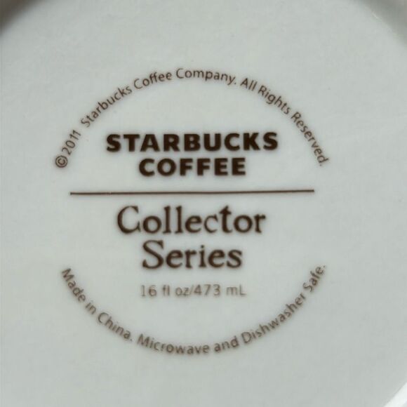☕️ Guitar🎸town Austin 2011 LtdEd. Star⭐️bucks Collector Series 16 oz ☕️ - Picture 4 of 17